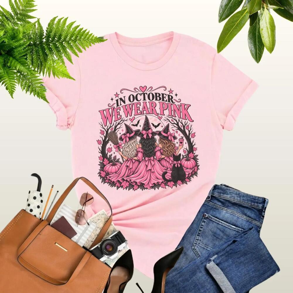 Awareness Shirt, Halloween Witch Shirt, October We Wear